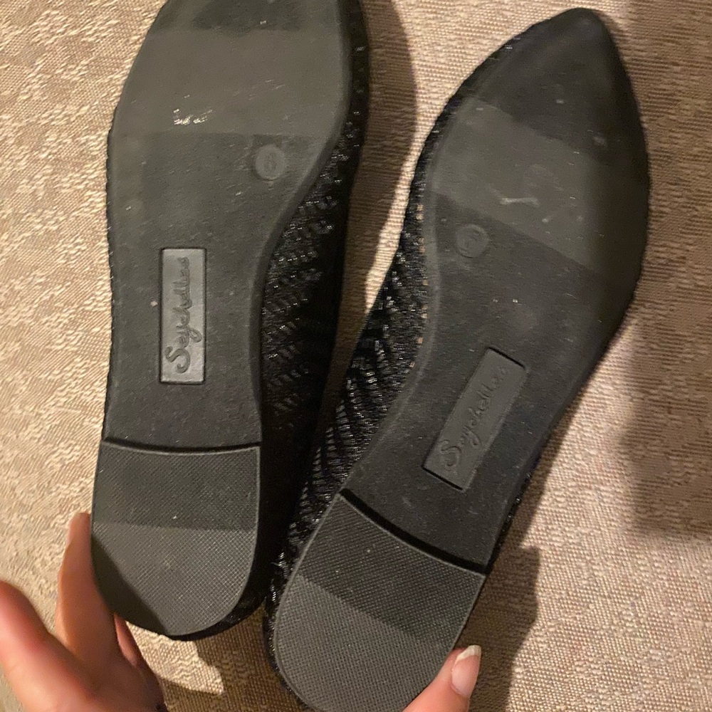 Never worn black flats